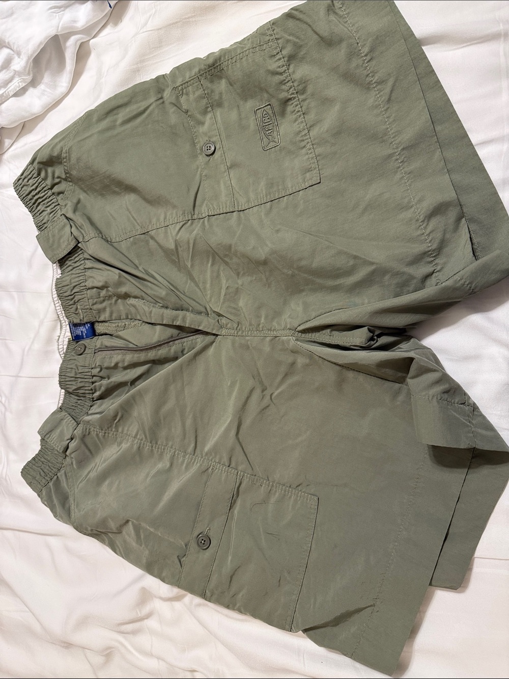 AFTCO Olive Green Hybrid Shorts